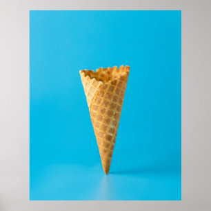 Poster Cône crème glacée