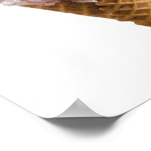 Poster Cône de crème glacée (Coin)