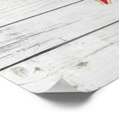 Poster Cône de crème glacée fraise (Coin)