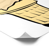 Poster Cône de glace quadruple (Coin)