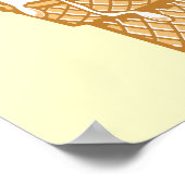 Poster cône de glace rétro (Coin)