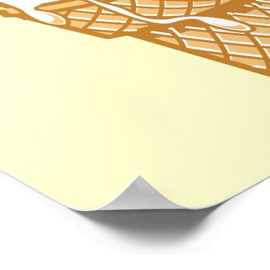 Poster cône de glace rétro (Coin)