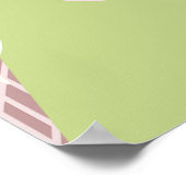 Poster Cône de Glace Vert Motif (Coin)