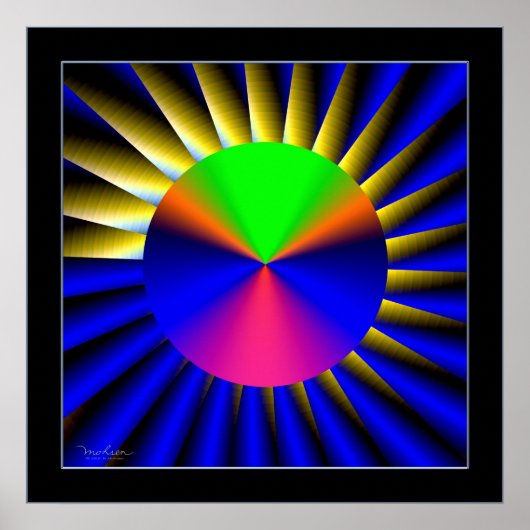 Poster Cône flottant (Devant)