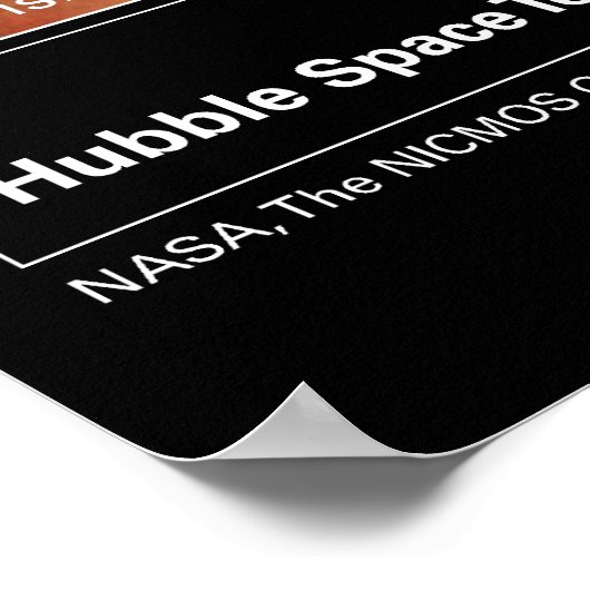 Poster Cone Nebula NGC 2264 Hubble Visible vs. Infrared (Coin)