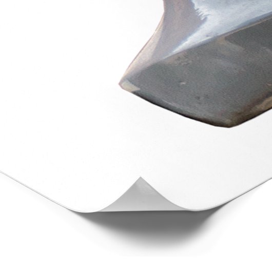 Poster cône vintage de crème glacée (Coin)