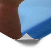 Poster Cônes de crème glacée triple Scoop (Coin)