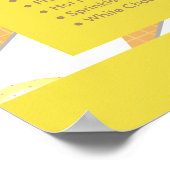 Poster Cônes de glace, Menu de salon de glace (Coin)