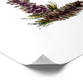 Poster cônes de pin (Coin)