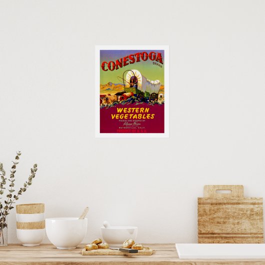 Poster Conestoga Western Vegetables (Cuisine)