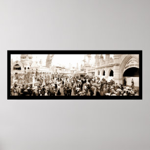 Poster Coney Island Luna Park Photo 1903