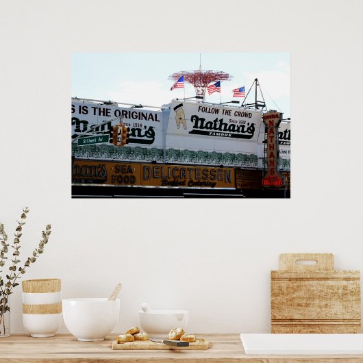 Poster Coney Island, New York (Cuisine)