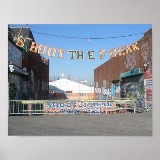 Poster Coney Island Tirer Sur L'Affiche Fantaise (Devant)