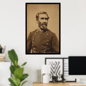 Poster Confédéré général Braxton Bragg 1862 (Bureau à domicile)