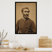 Poster Confédéré général Braxton Bragg 1862 (Cuisine)