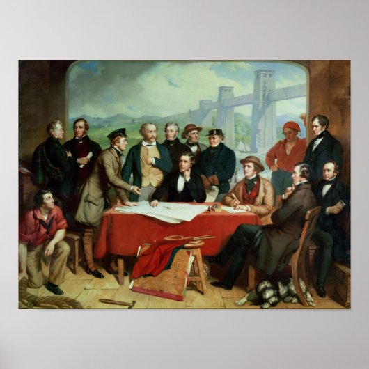 Poster Conférence des ingénieurs au pont Britannia (Devant)