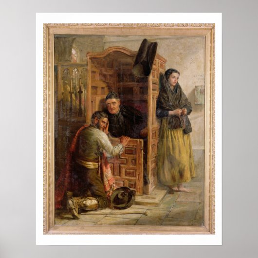 Poster Confession, 1862 (Devant)