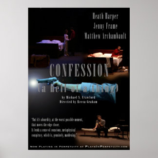 Poster "Confession...(Un enfer de quelque chose) Grand po