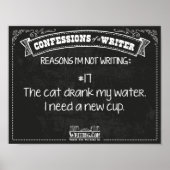 Poster Confessions d'un écrivain : Raison #17 (Devant)