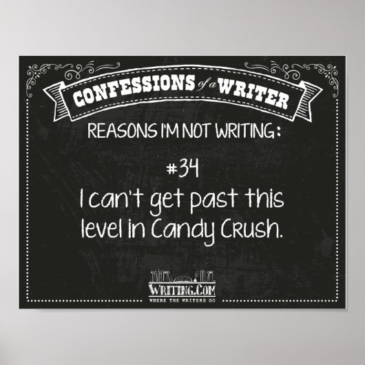 Poster Confessions d'un écrivain : Raison #34 (Devant)