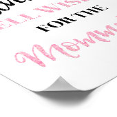 Poster Confetti noir rose Conseils pour maman à signer (Coin)