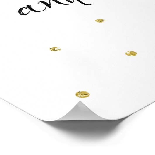 Poster Confetti or lune et dos (Coin)