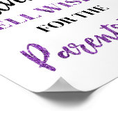 Poster Confetti violet noir Conseils pour les parents (Coin)