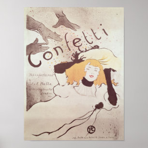 Poster Confettis, 1893