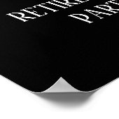 Poster Confettis dorés sur un panneau de bienvenue de ret (Coin)