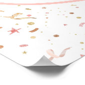 Poster Confettis Pailletés Rose et Or (Coin)