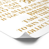 Poster Confettis Rose Gold Ne dites pas Panneau de jeu de (Coin)