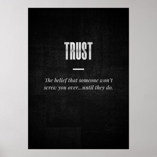 Poster Confiance (Devant)