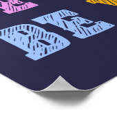 Poster Confiance colorée - Citation Inspirationnelle de l (Coin)