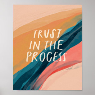 Poster Confiance dans l'affiche du processus
