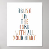 Poster Confiance dans l'affiche du seigneur (Devant)