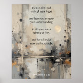 Poster Confiance dans le Seigneur avec toute votre citati (Devant)