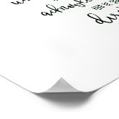 Poster Confiance dans le Seigneur floral (Coin)