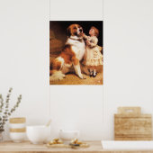 Poster Confiance de Charles Burton Barber, Saint Bernard  (Cuisine)