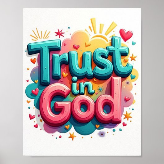 Poster Confiance en Dieu (Devant)