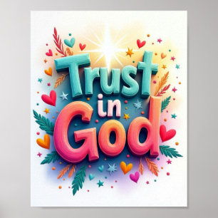 Poster Confiance en Dieu