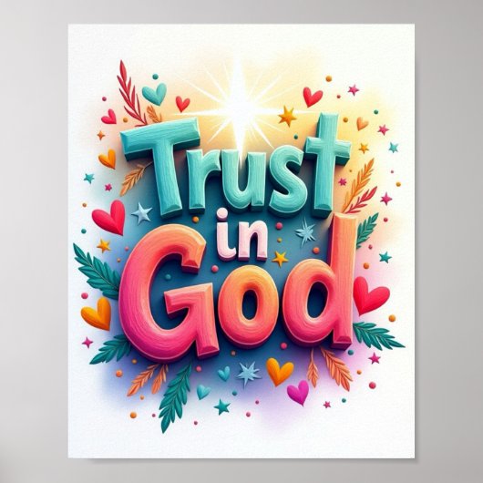 Poster Confiance en Dieu (Devant)