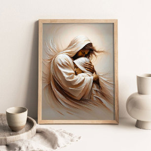 Poster Confiance en Lui, Art Chrétien, Jésus-Christ et Fi