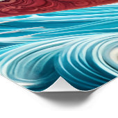 Poster Confident Surfer Girl Walking Beach Waves Art (Coin)