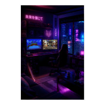 Configuration de jeu Cyberpunk Art esthétique de c