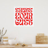 Poster Configurez vos guets - Police Wavy Super (Cuisine)