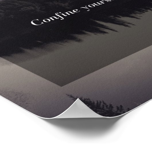 Poster Confinez-vous au présent (Coin)