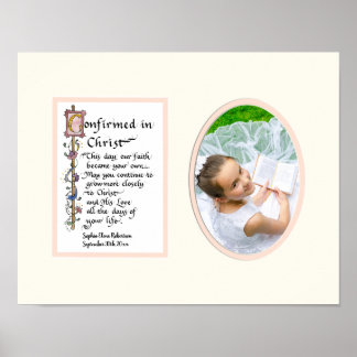 Poster Confirmation confirmée dans Christ Girl Photograph