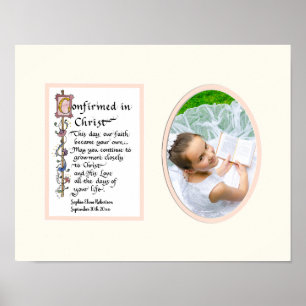 Poster Confirmation confirmée en photographie de fille du