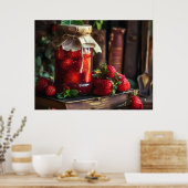 Poster Confiture de fraises maison (Cuisine)
