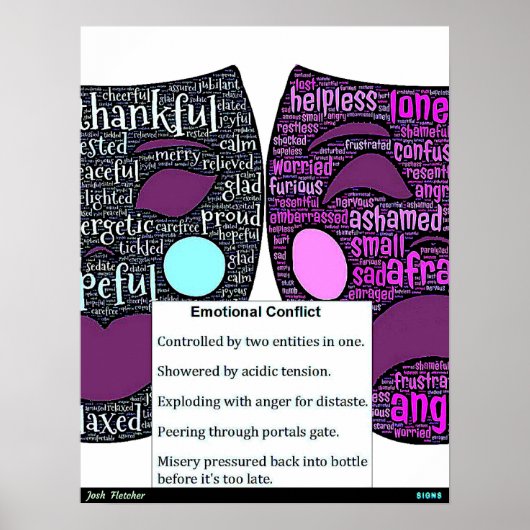 Poster Conflit émotionnel (Devant)